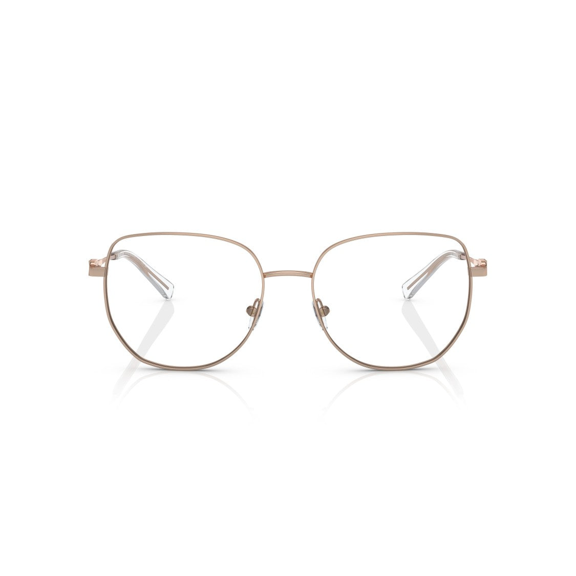 Michael Kors 0Mk3062 Square Thin Metal Frame Eyeglasses With Cut-Out Temples