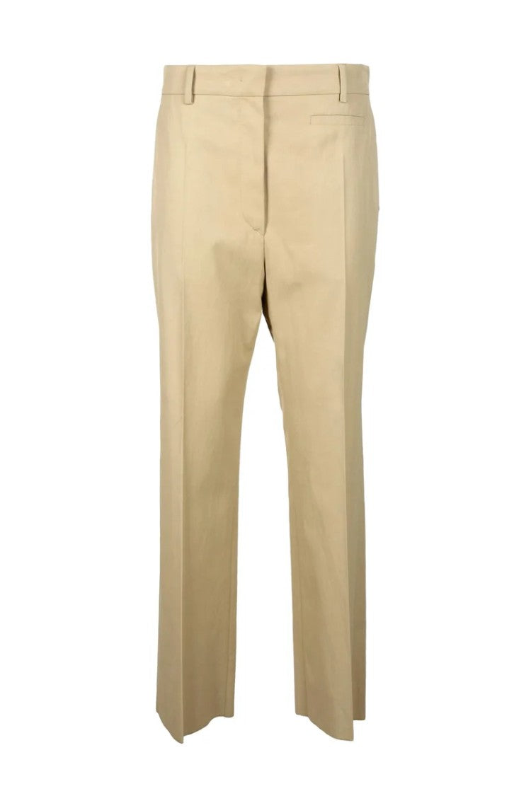 Sportmax Viscose Cotton Trousers - Beige