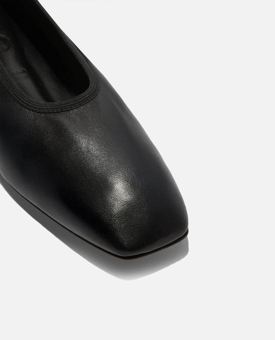Aeydē Nomi Nappa Leather Black Ballerina