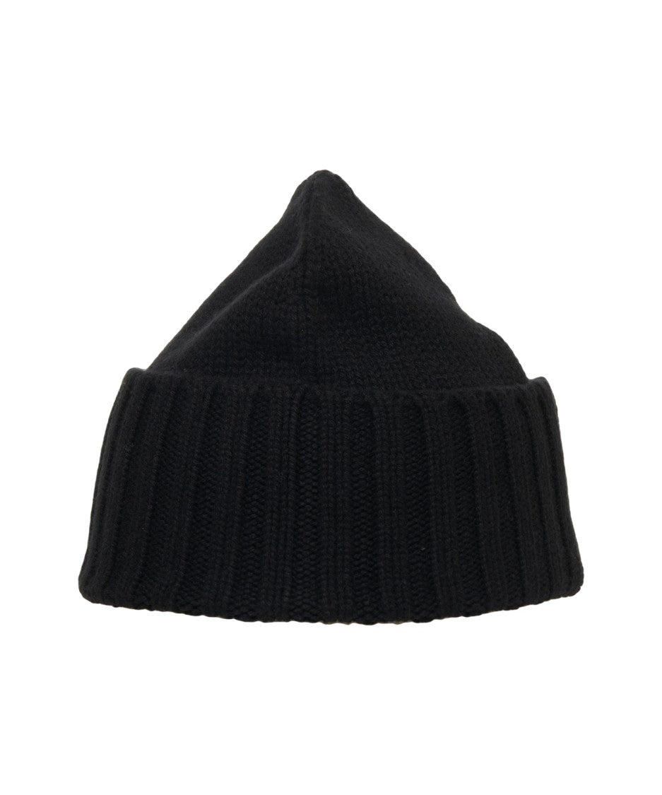 Kangra Cashmere Beanie With Ribbed Edge