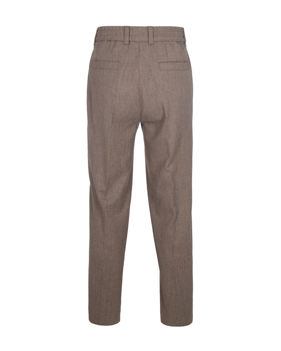 Paolo Pecora Light Brown Stretch Trousers