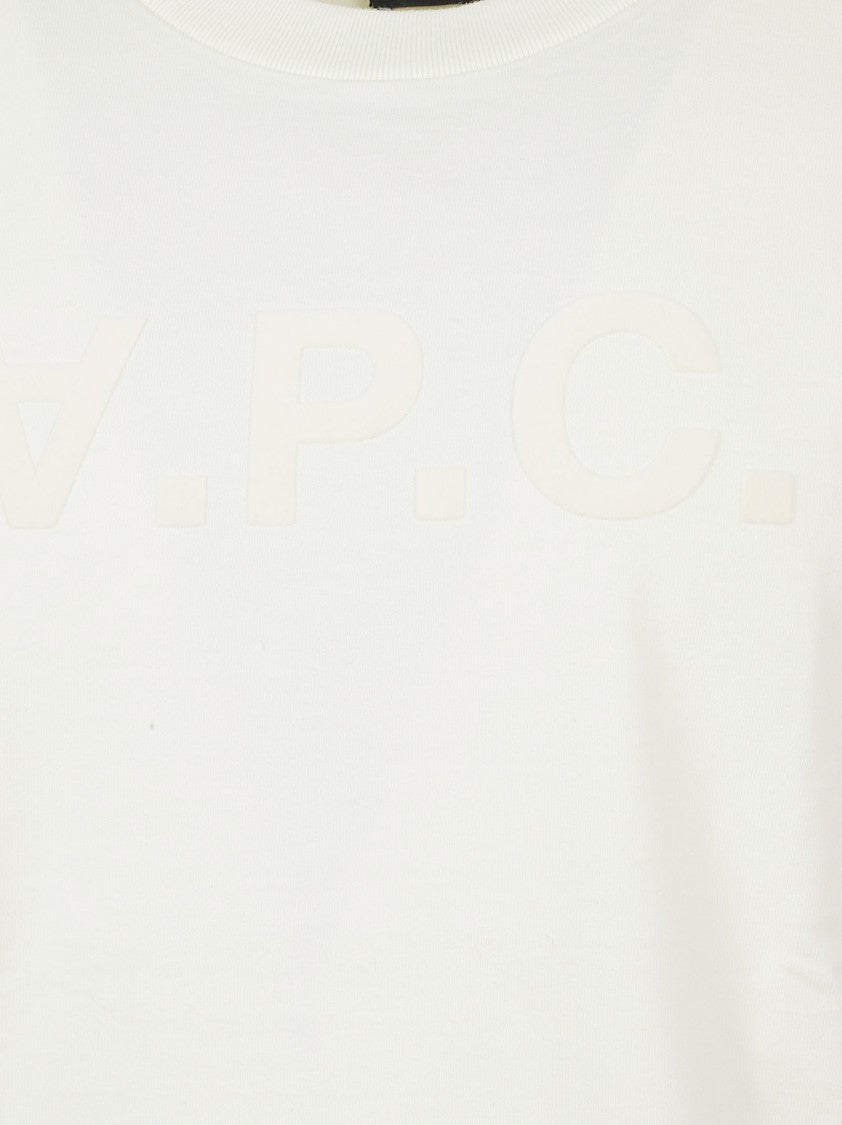 A.P.C. Organic Cotton T-Shirt With Embossed Logo Detail