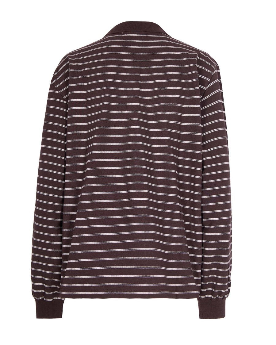 Rotate Molé Long-Sleeve Pique Polo