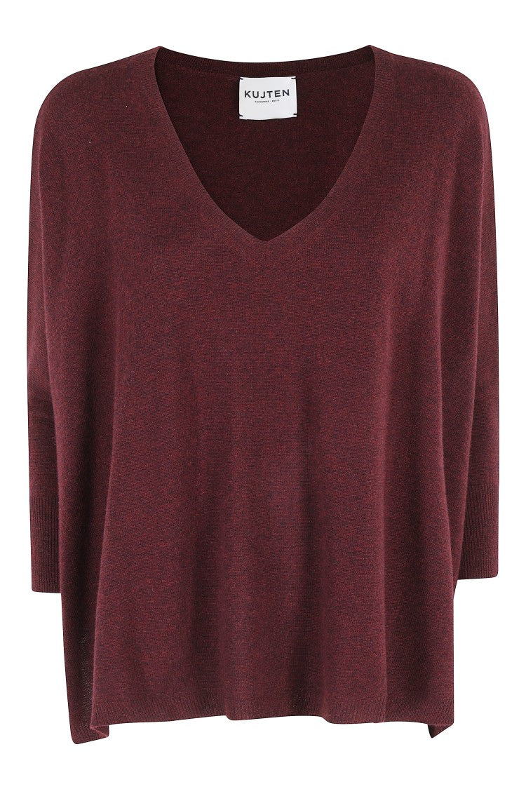 Kujiten V-Neck Oversized Cashmere Sweater