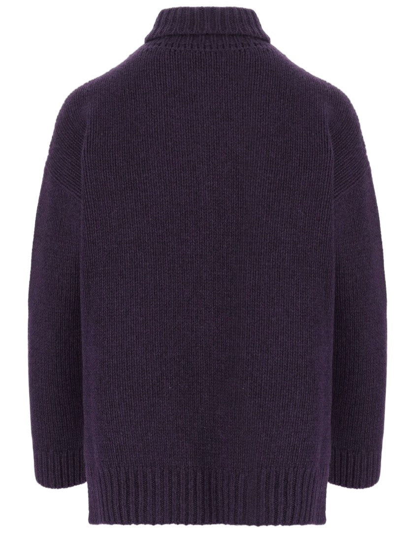 Bruno Manetti Cable-Knit Turtleneck Sweater Crafted