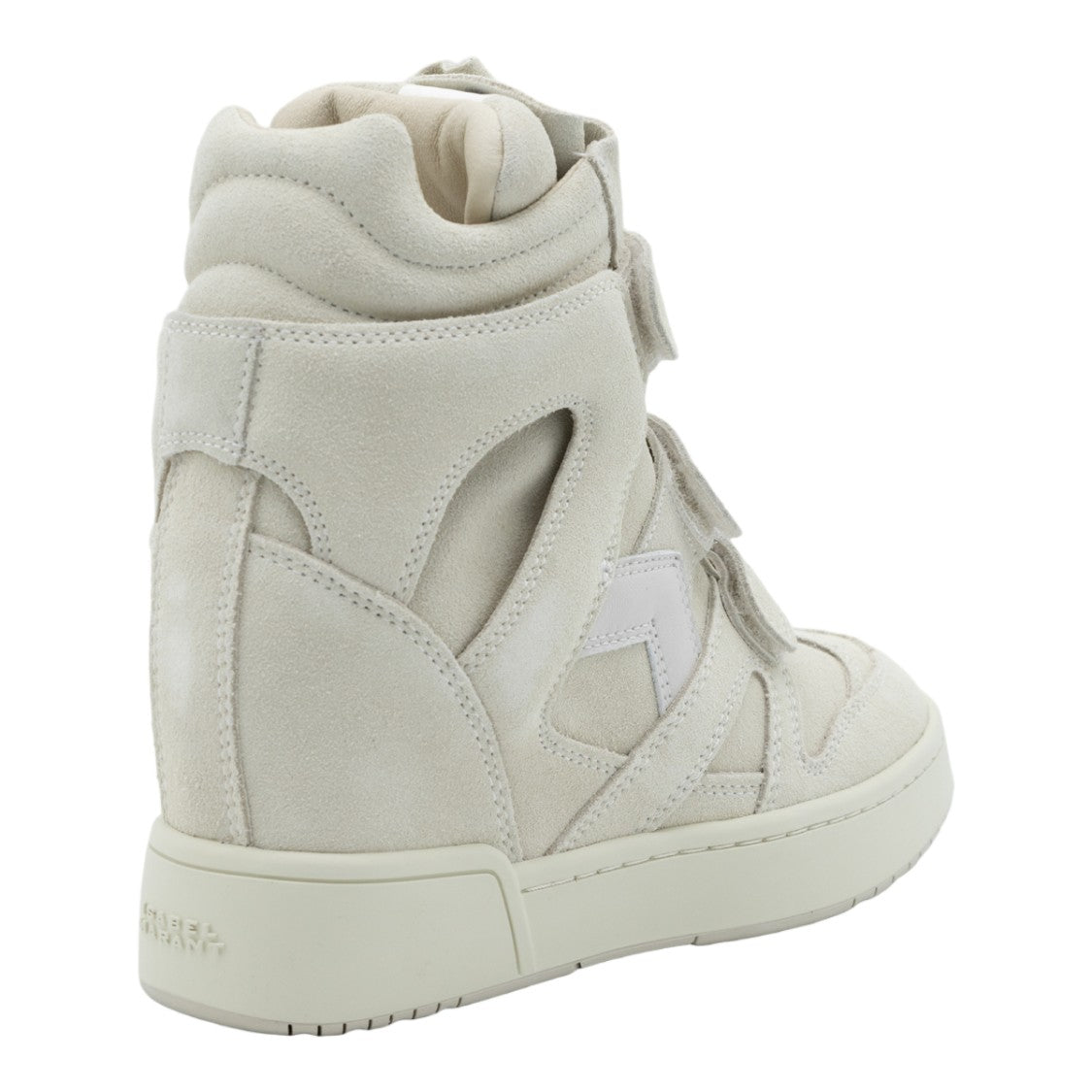 Isabel Marant High-Top Suede Sneakers With Hidden Wedge Heel