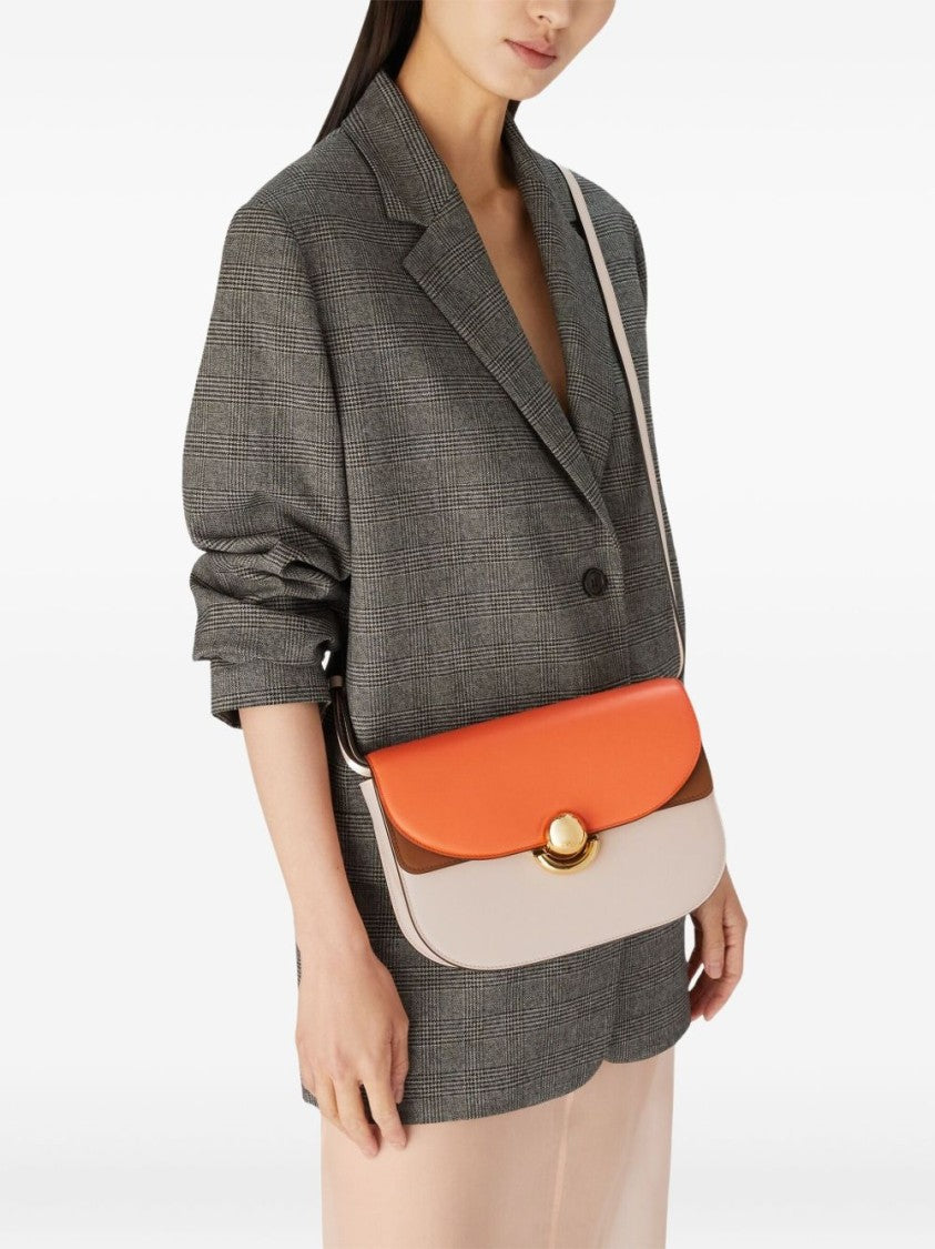 Furla Structured Shoulder Bag With Foldover Top