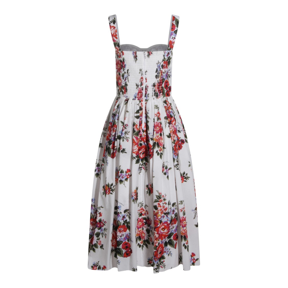 Dolce & Gabbana Multicolor Floral Midi Dress