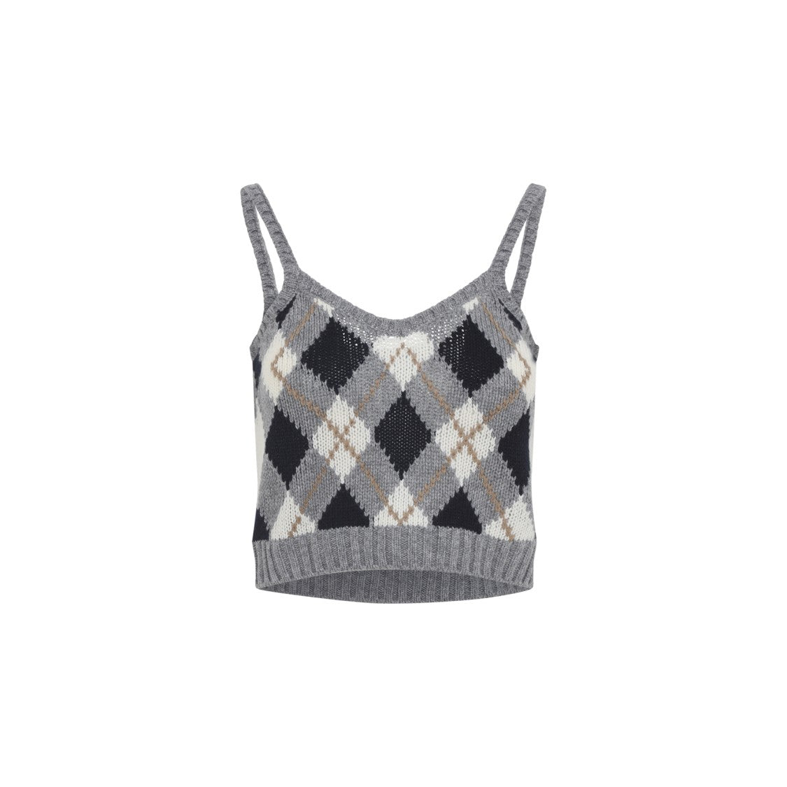 Prada Grey Cashmere Tank Top