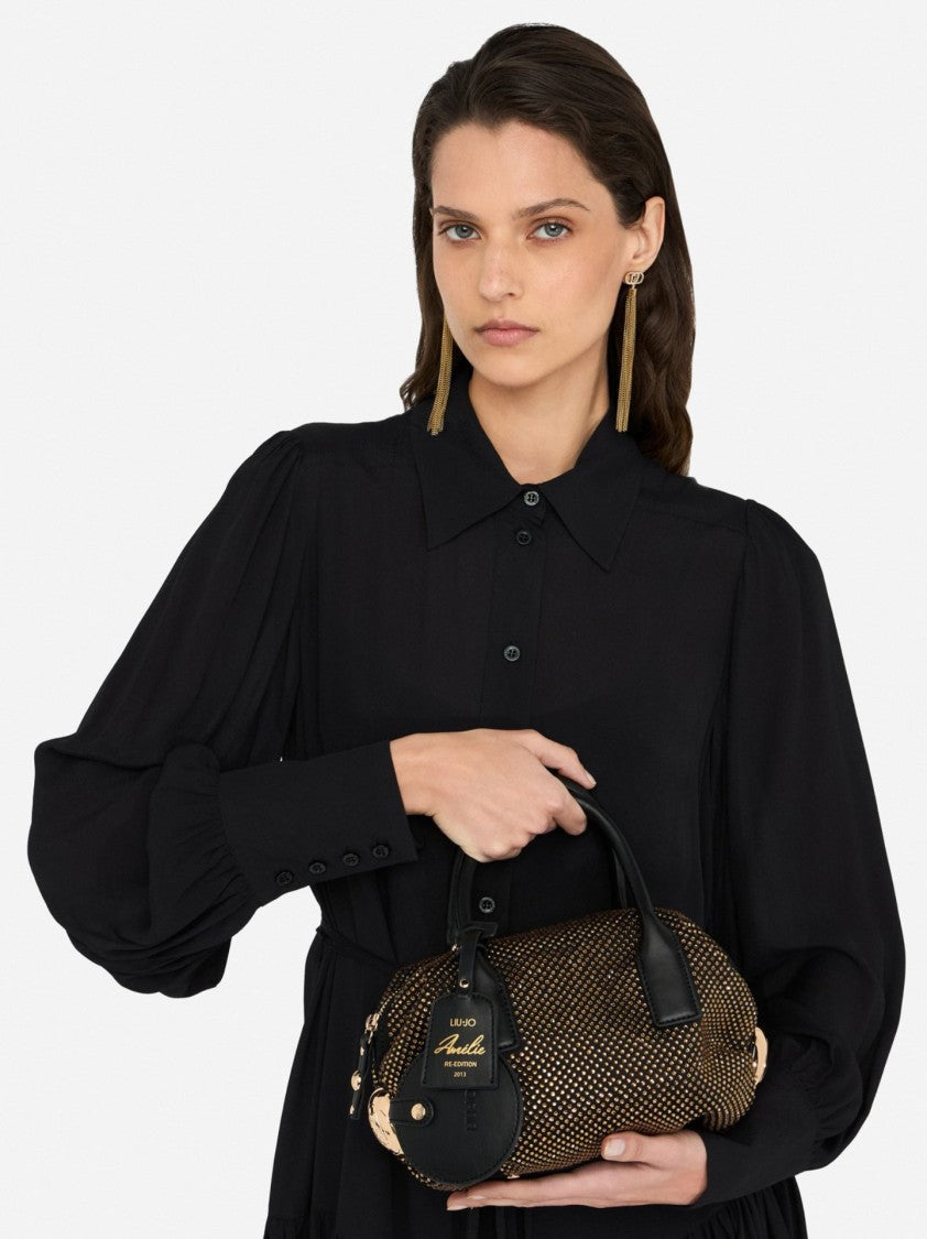 Liu Jo Compact Studded Handbag With Versatile Carrying Options