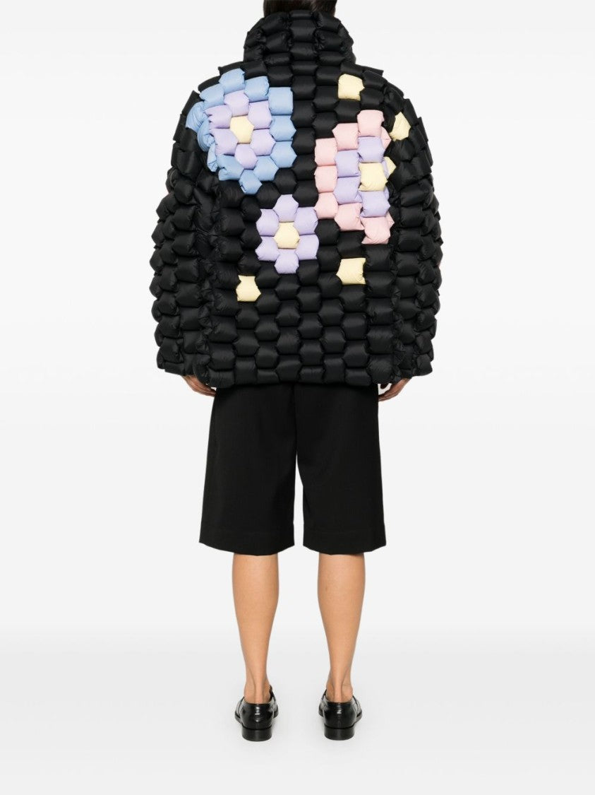 Raxxy Quilted Black Nylon Jacket