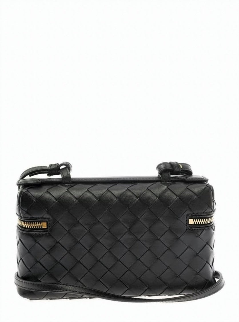 Bottega Veneta Intrecciato Pattern Woven Calf Leather Vanity Case Bag