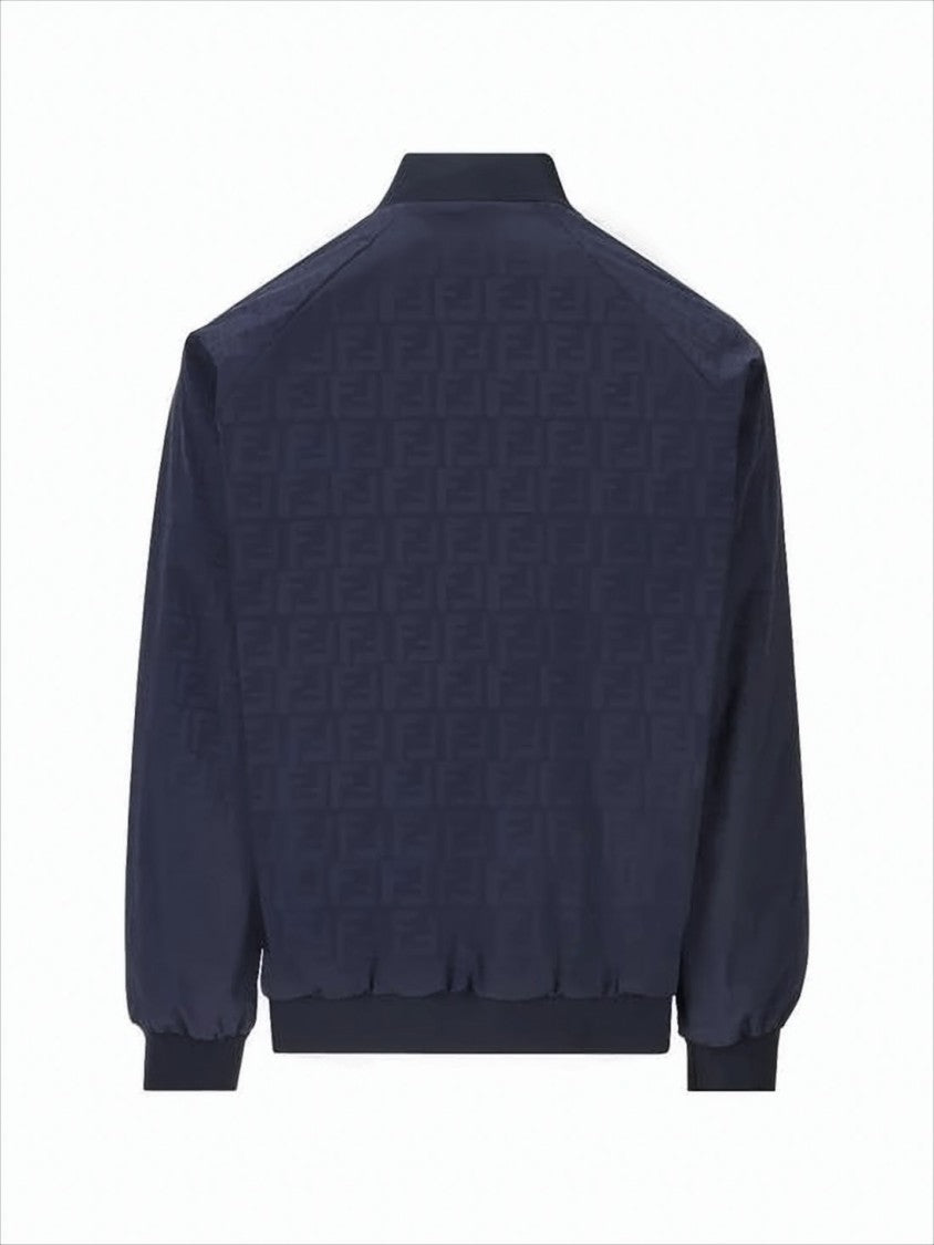 Fendi Reversible Bomber Jacket With Geometric Motif