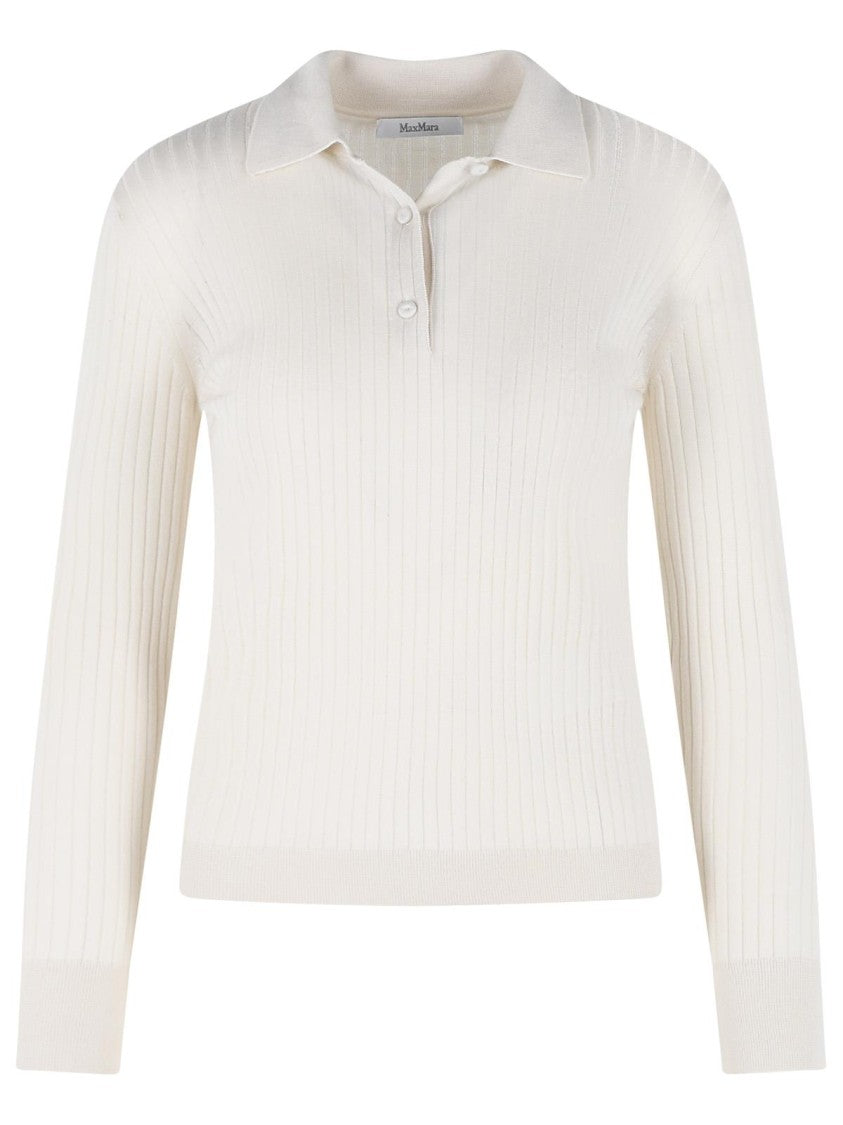 Max Mara 'Gitano' Ivory Cashmere And Silk Sweater