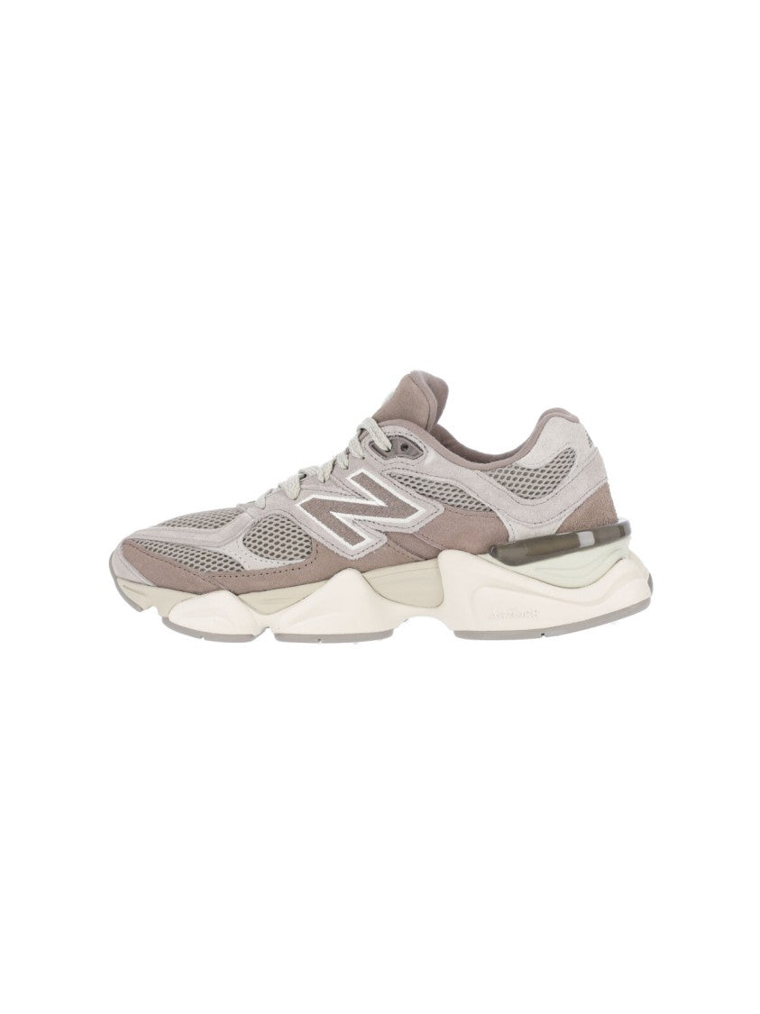 New Balance Brown 9060 Leather Mesh Sneakers