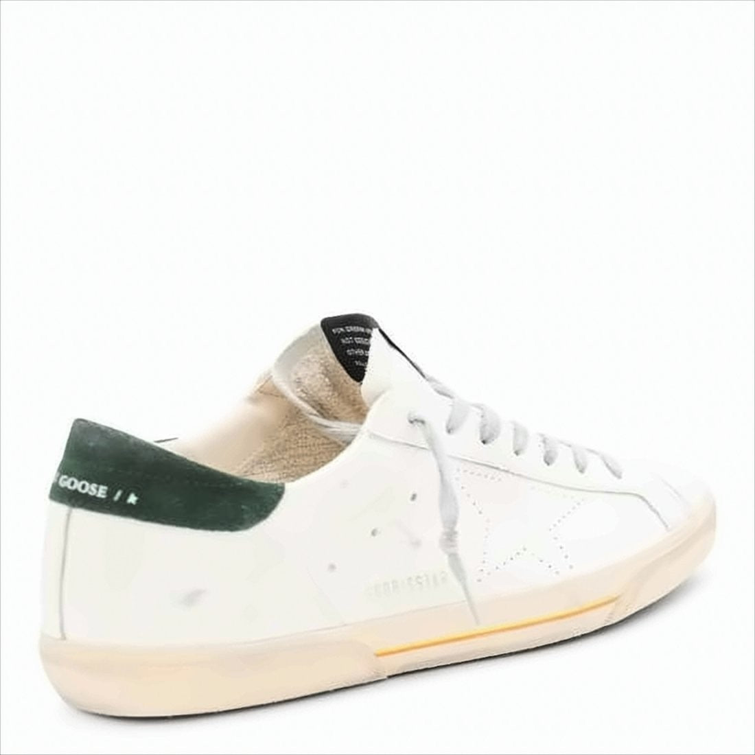 Golden Goose Low-Top White Leather Sneakers With Distressed Finish
