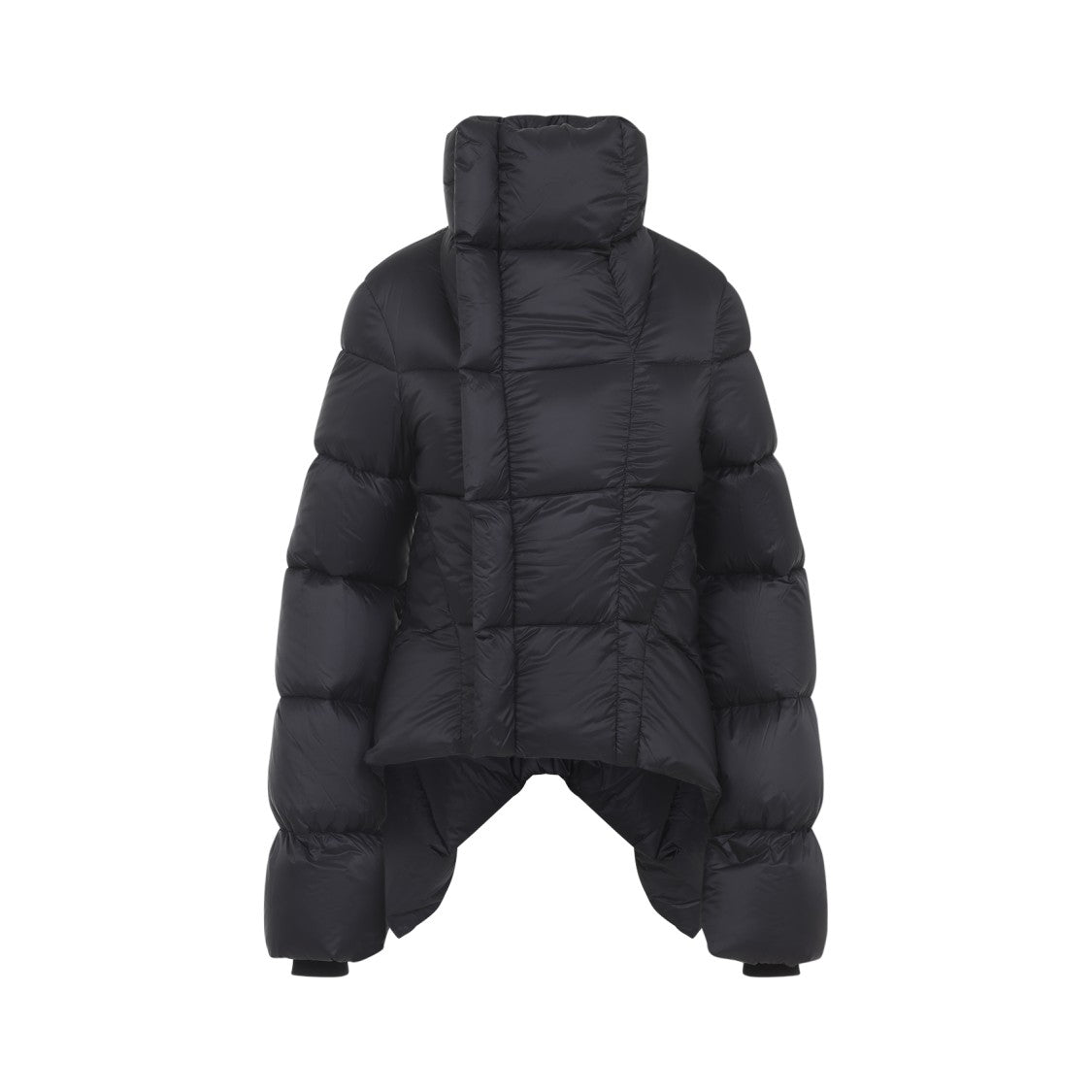 Rick Owens Sculptural Black Down Coat
