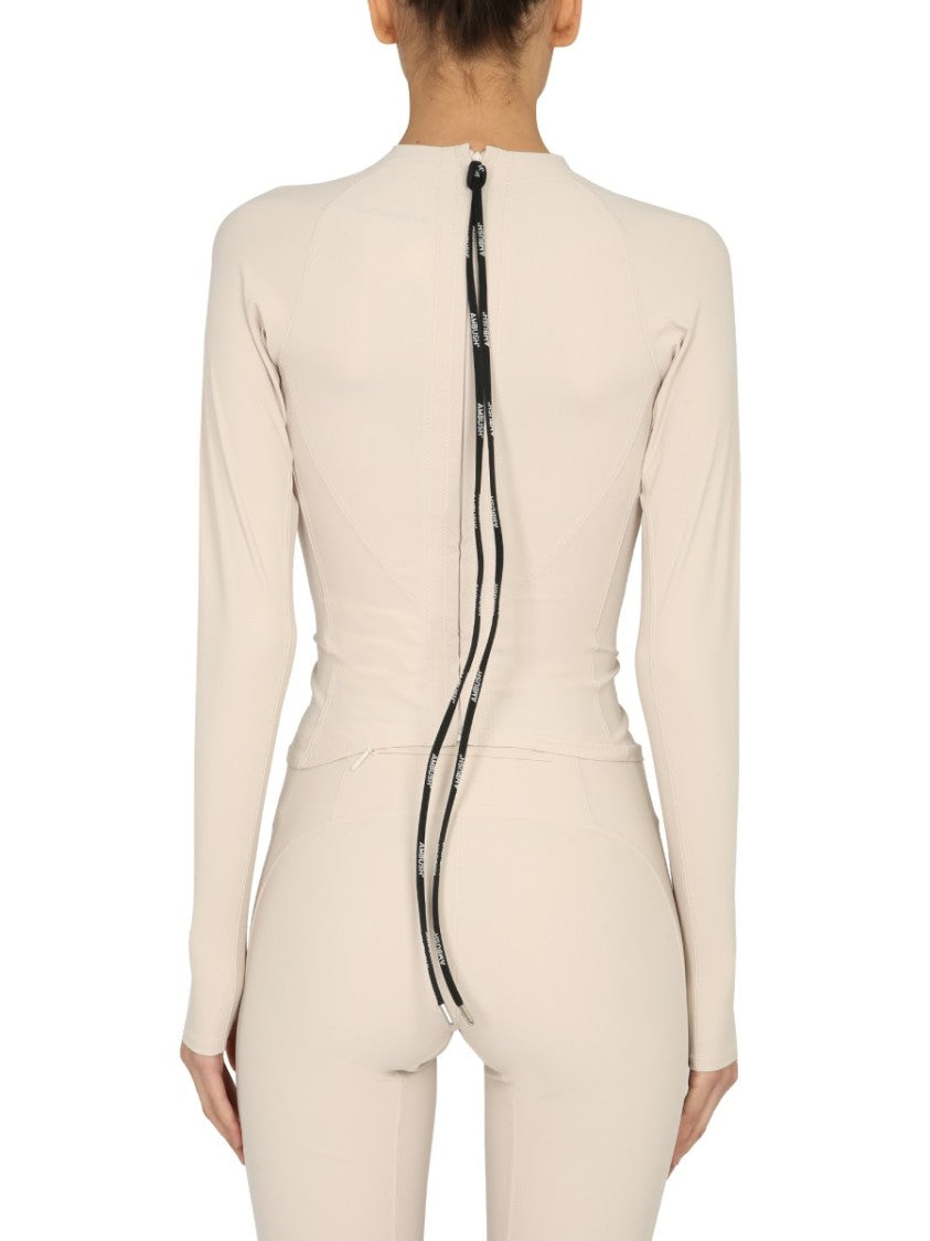 Ambush Fitted Long Sleeve Polo Neck Top