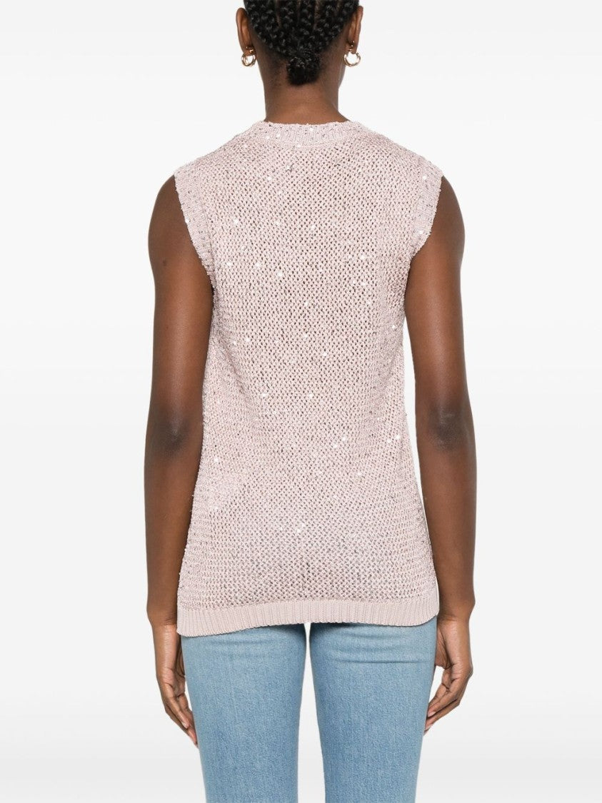 Golden Goose Sleeveless Rose Pink Top