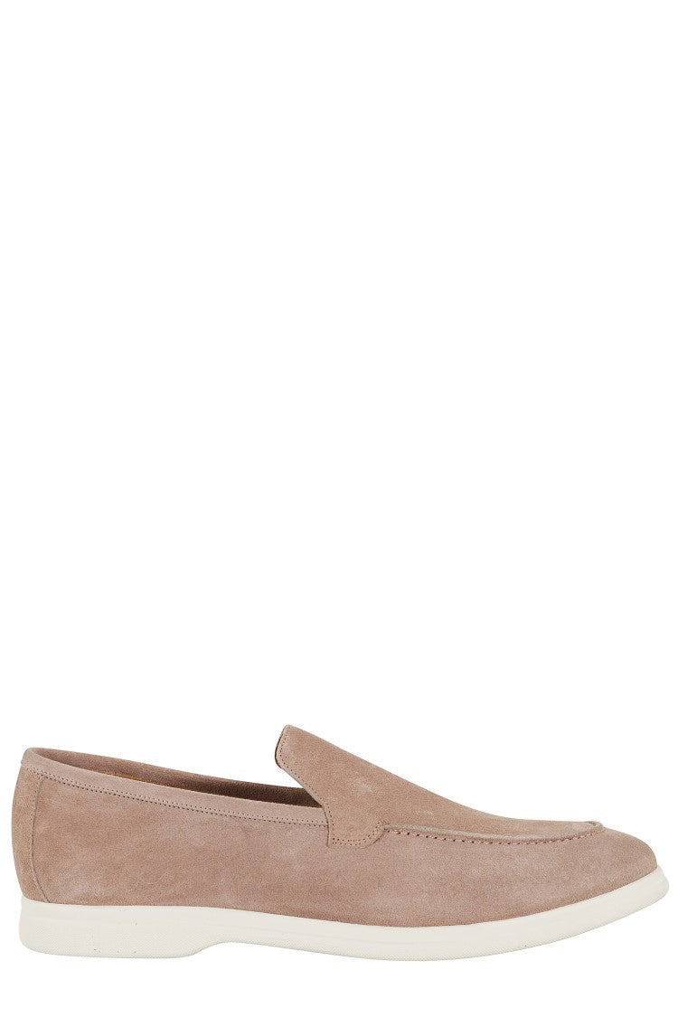 Tagliatore Taupe Suede Moccasin