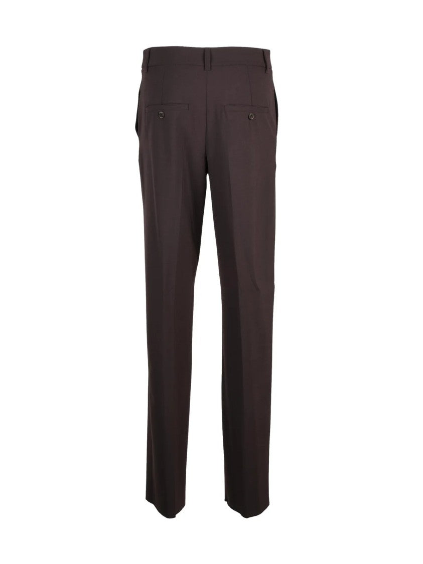 Marella Sport Straight Leg Trousers With Tailored Silhouette And Zip Closure