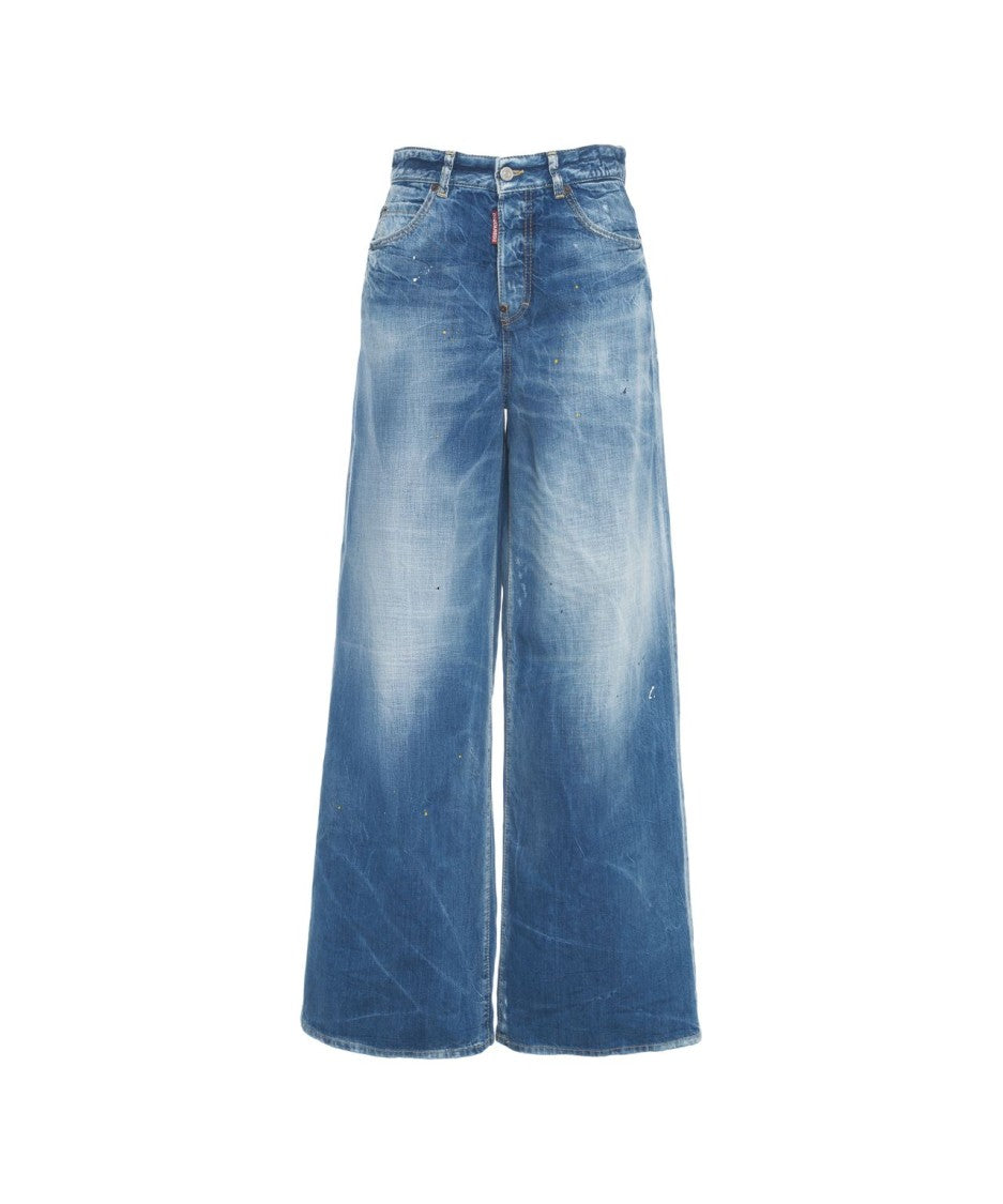 Dsquared2 Traveller' Wide Leg Jeans