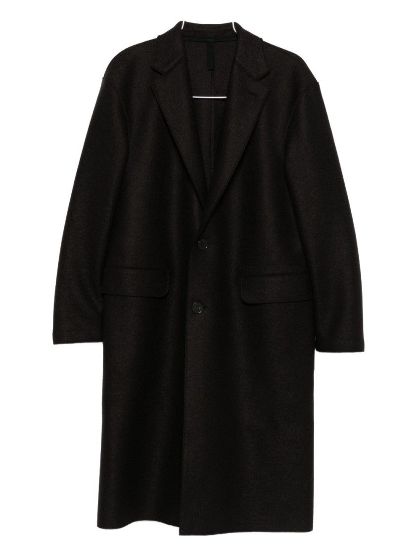 Harris Wharf London Tailored Long Coat With Classic Lapel