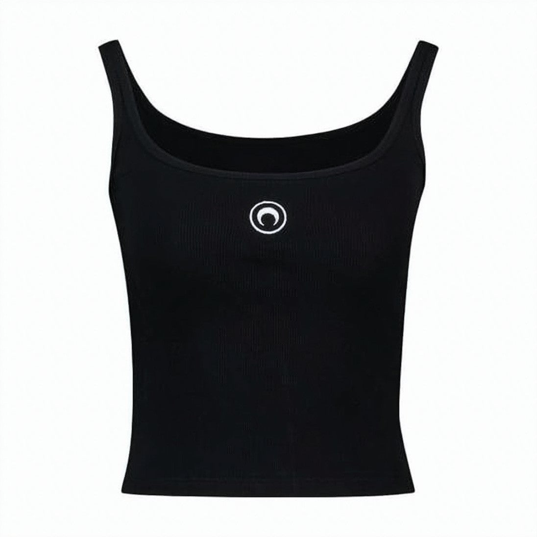 Marine Serre Crescent Moon Pattern Crop Top
