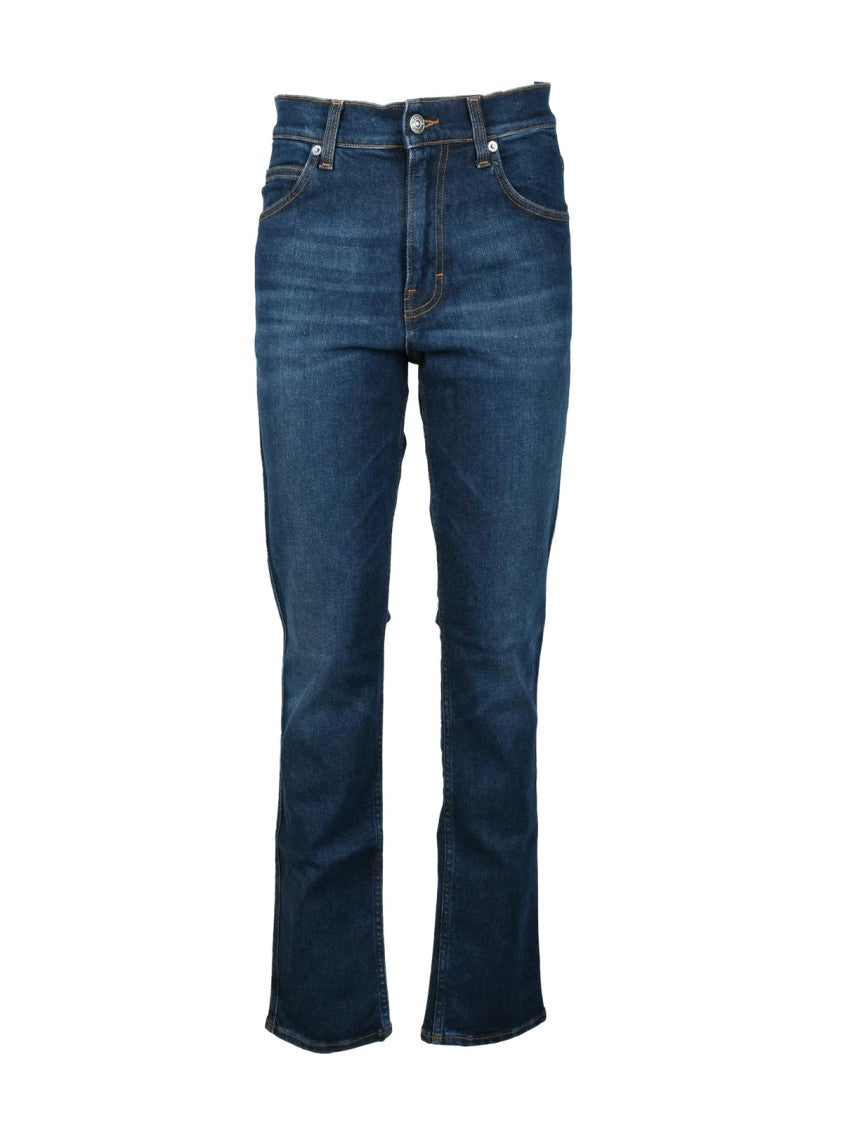 Haikure Mid-Rise Skinny Fit Jeans With Subtle Fading And Whiskering