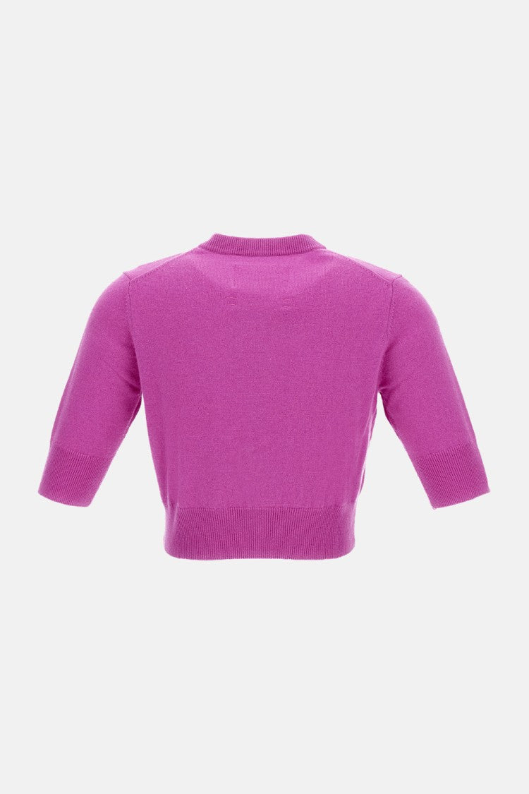 Extreme Cashmere Oleander Pink N.474 Super Little Cropped Cardigan