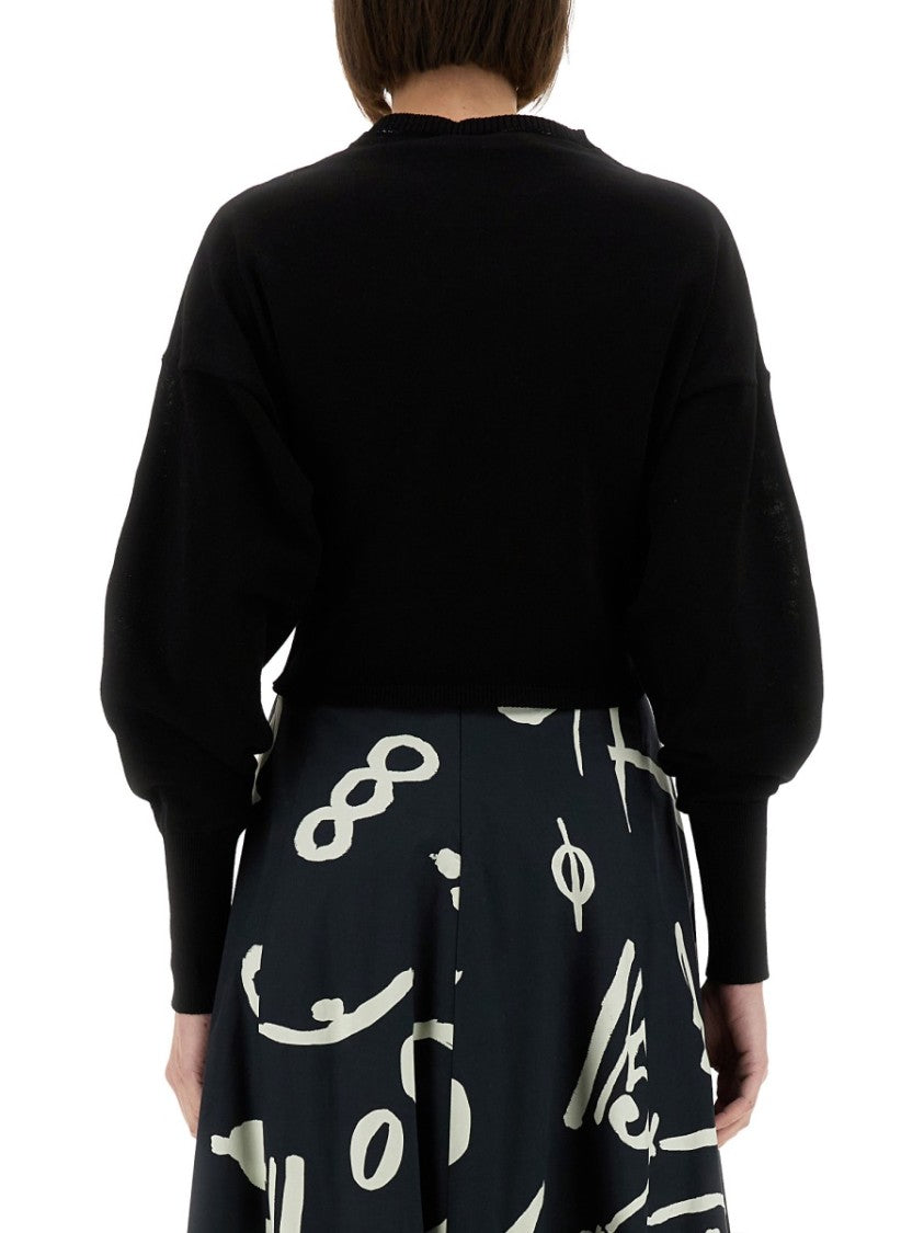 Alysi Cropped Knit Top