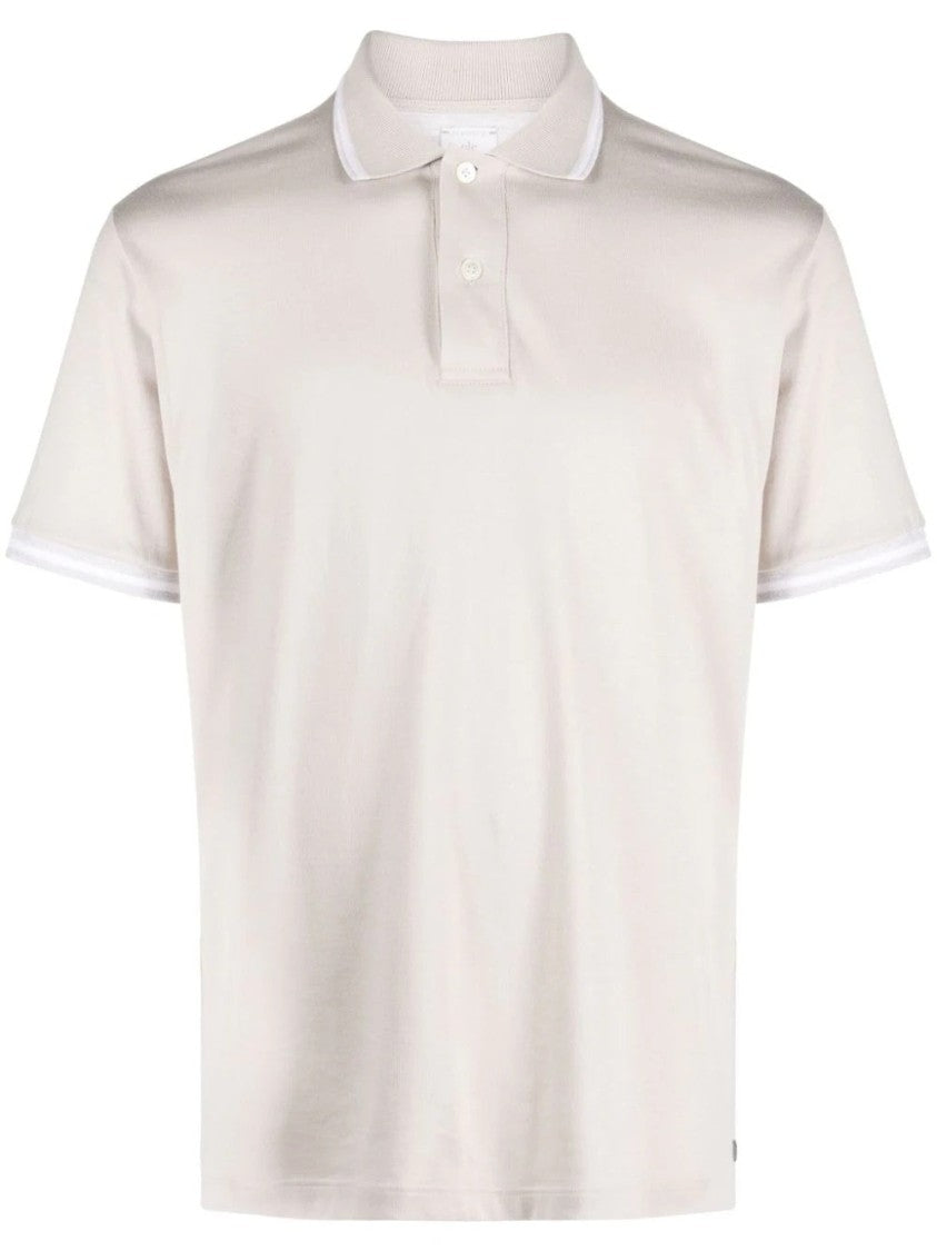 Eleventy Short Sleeve Polo Shirt With Classic Collar
