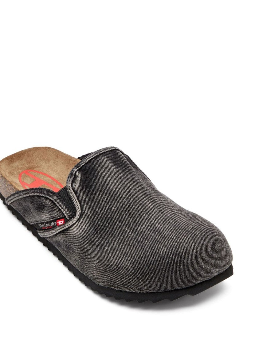 Diesel Textured Slip-On Sandals