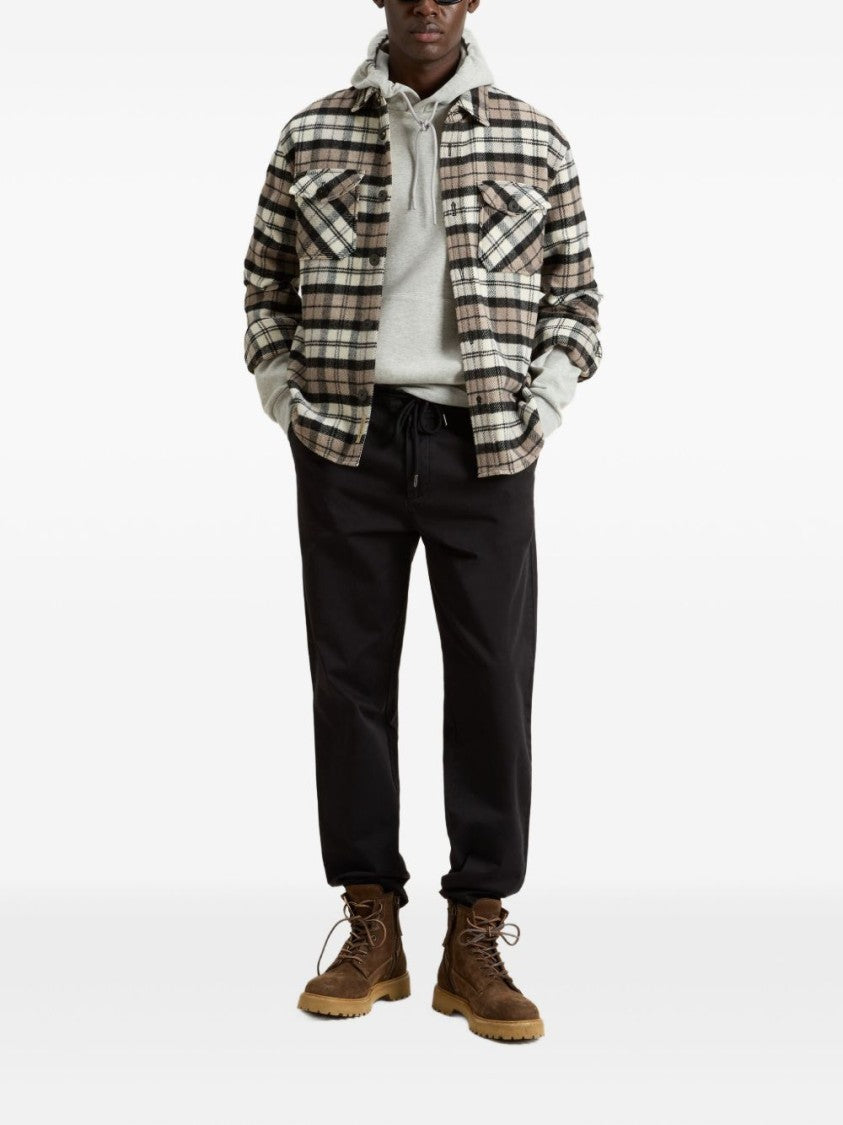 Woolrich Plaid Button-Up Shirt With Cozy Wool Blend