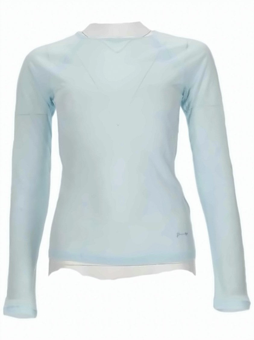 Paloma Wool Long-Sleeve Top With Semi-Sheer Fabric And V-Seam Detail