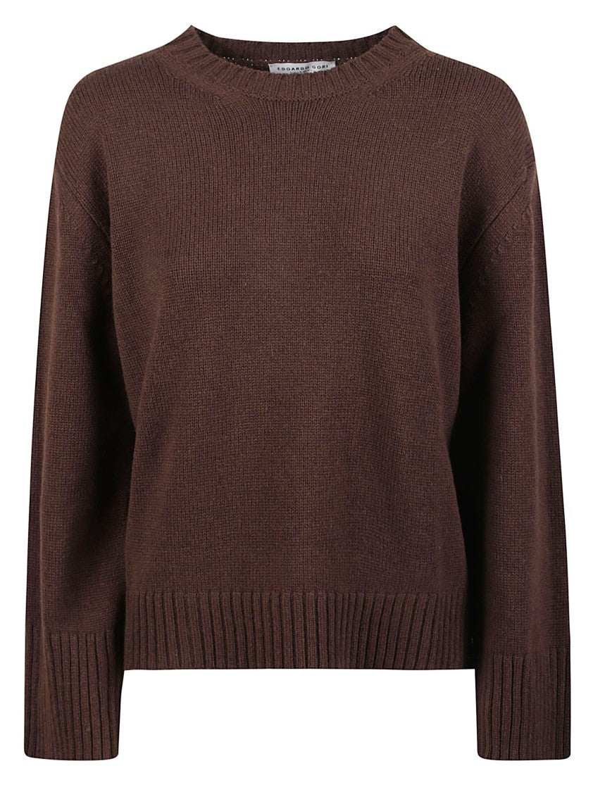 Edoardo Gori Cashmere F 5 Round Neck Wool-Cashmere Sweater