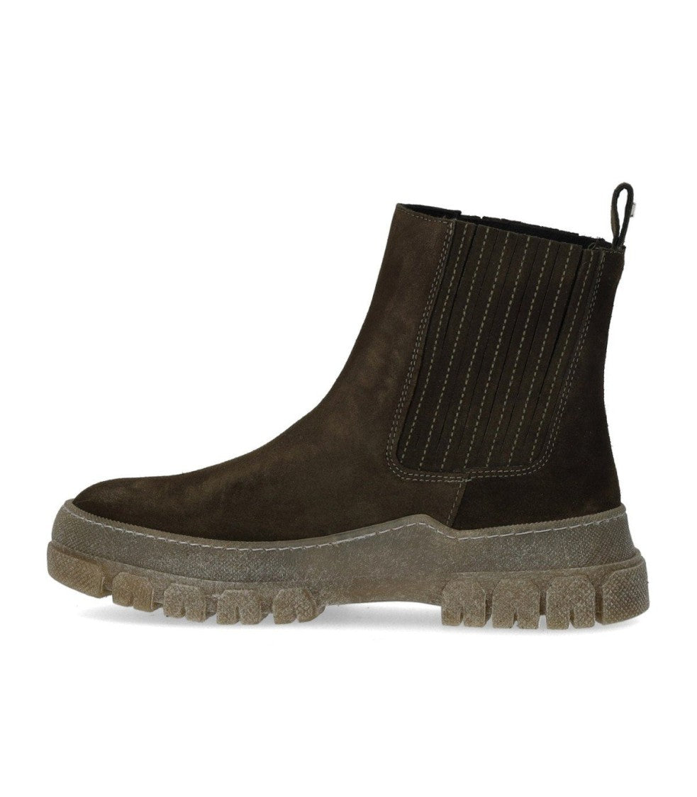 Max Mara Genepi Military Green Chelsea Boot