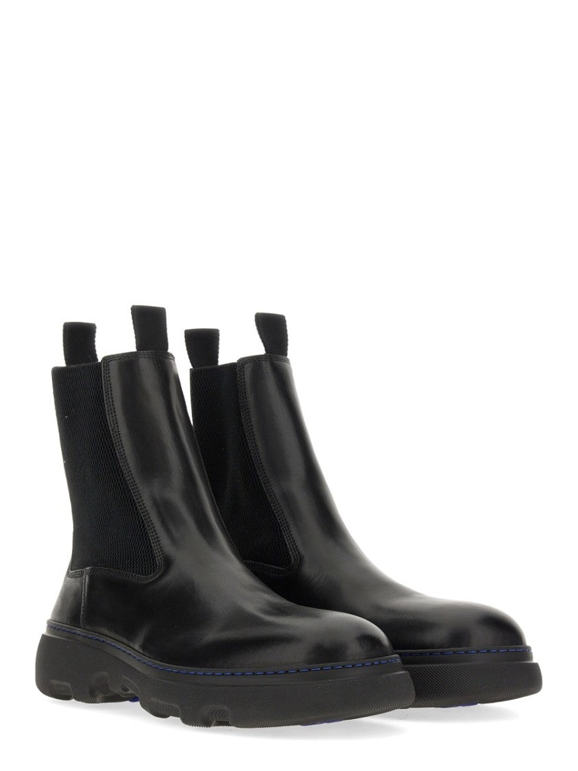 Burberry Calf Grain Leather Boots