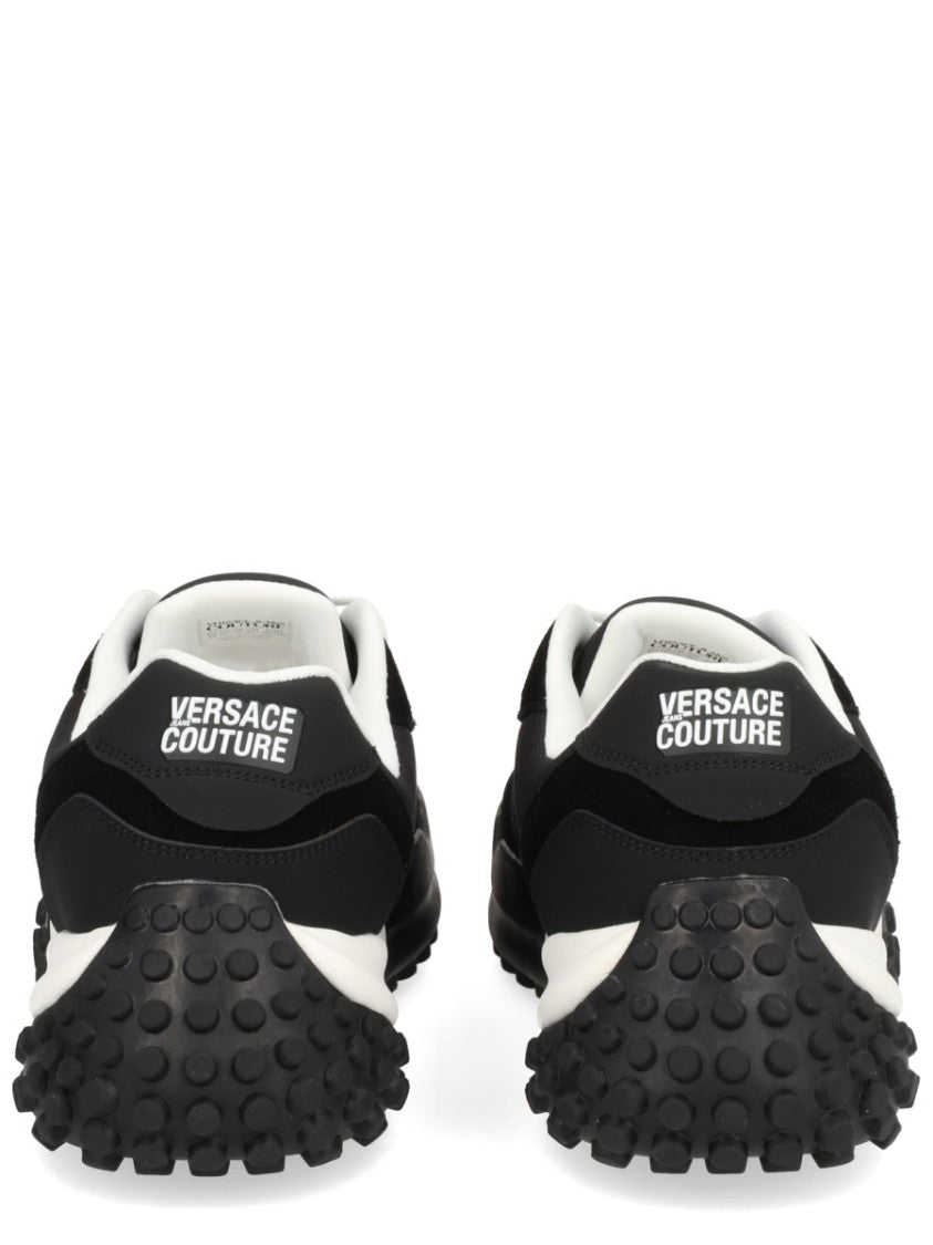 Versace Jeans Couture Textured Black Sneakers