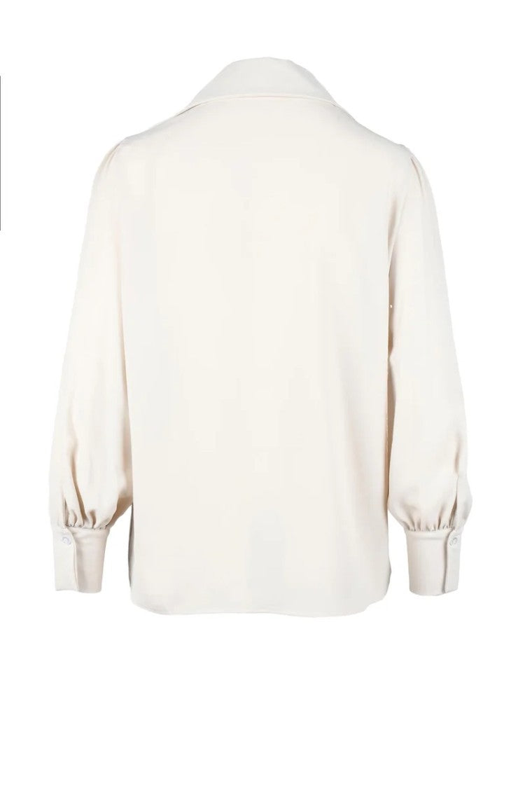 Think Beige Polyester Blouse