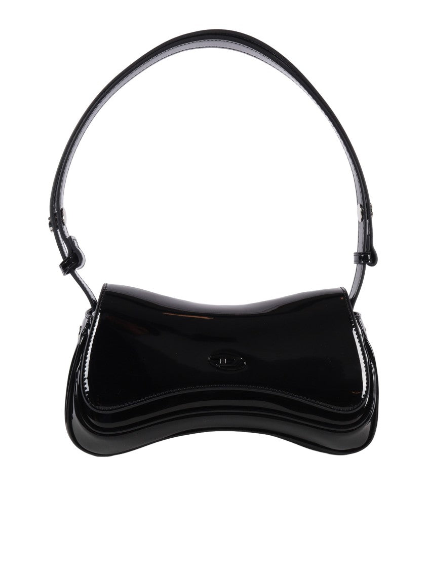 Diesel Play Patent Curved Silhouette Clutch
