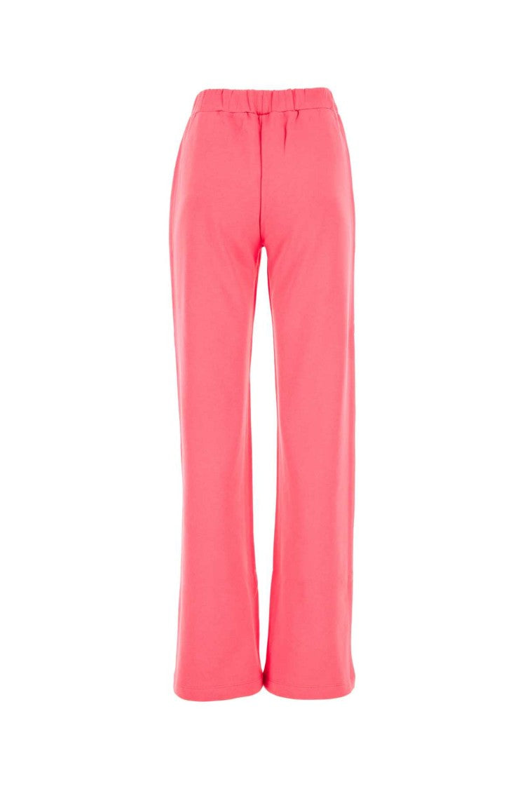 Chiara Ferragni Dark Pink Cotton Joggers