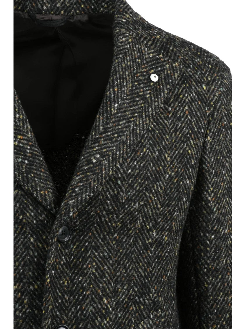 L.B.M. 1911 Multicolor Wool Coat