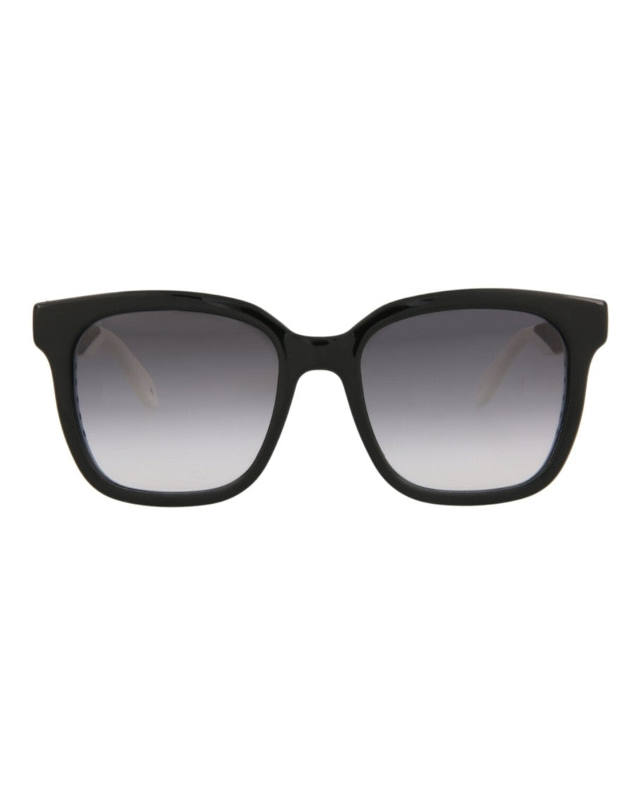 Alexander Mcqueen Square-Frame Injection-Molded Sunglasses With Saddle Nose Bridge