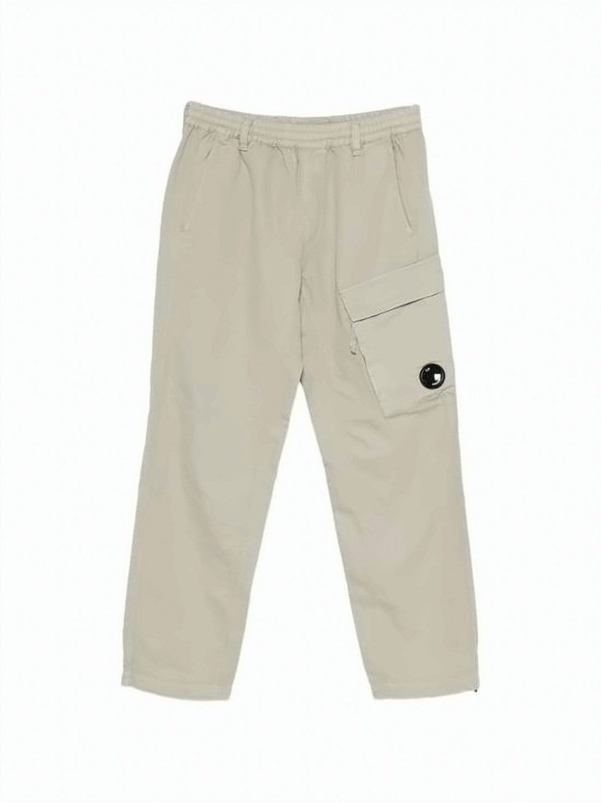 C.P. Company Relaxed Fit Straight Pants With Unique Flap Pocket Detail