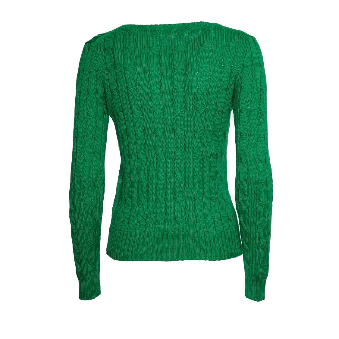 Polo Ralph Lauren Textured Green Cable Knit Sweater