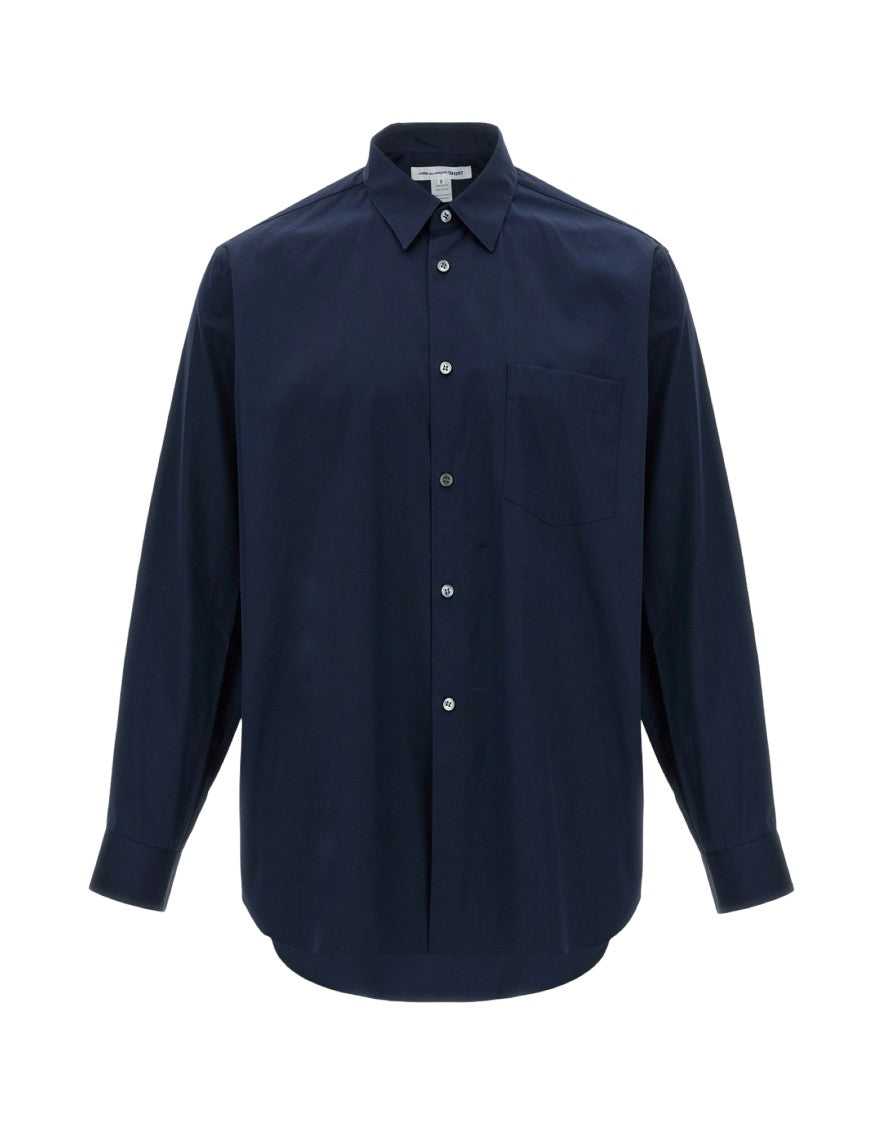Comme Des Garçons Classic Button-Up Shirt With Pointed Collar