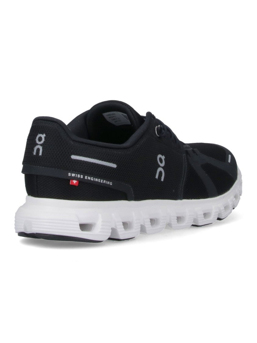 On Black Mesh Sneakers With Textured Rubber Sole