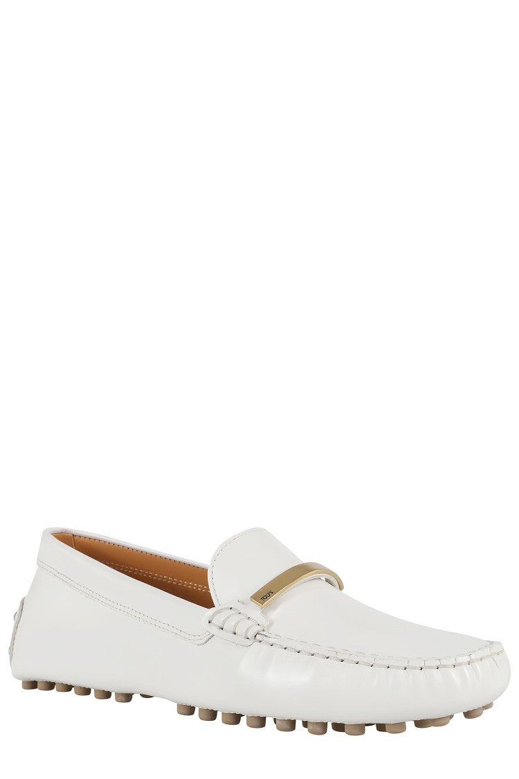 Tod's Glossy Leather Moccasins