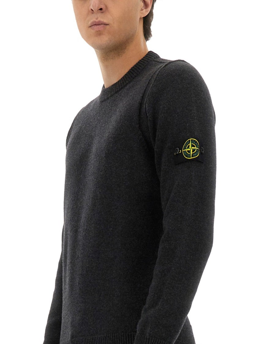 Stone Island Classic Crew Neck Wool Jersey